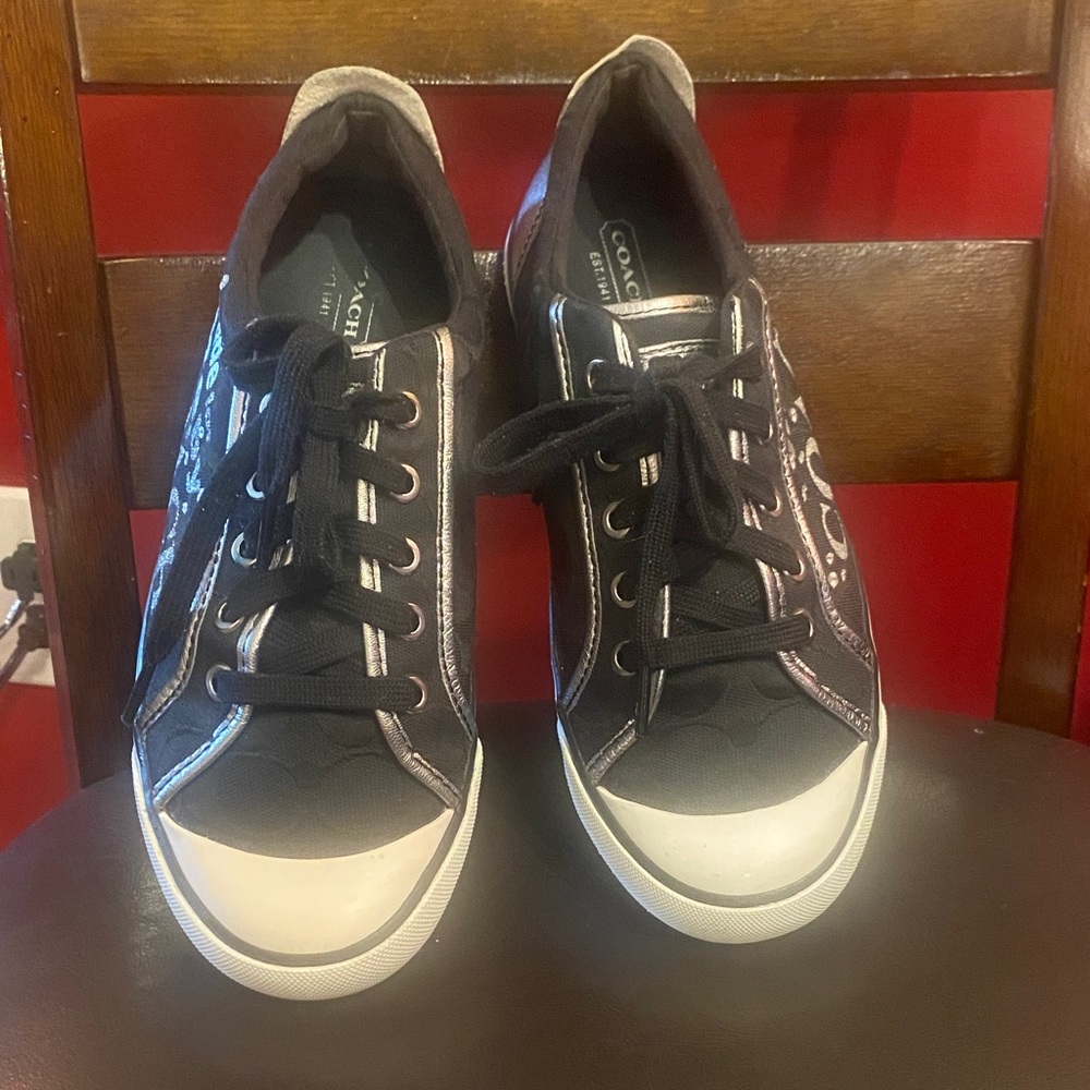 Coach Black and White Casual Sneakers size 8